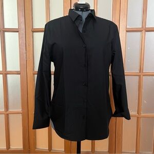 NWOT Black Button-Up Shirt